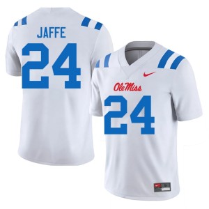 College Football Official White Forward Rebels #24 Andy Jaffe Mens Jersey 260902-395