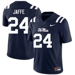 College Football Andy Jaffe Navy Ole Mississippi #24 NCAA Men's Jerseys 784311-332