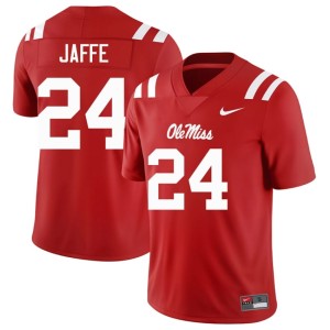 College Football 2025 Ole Miss Rebels Andy Jaffe Mens #24 Red Jersey 180647-591