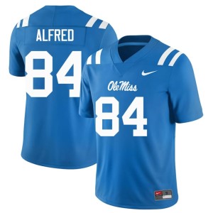 College Football High School #84 Dillon Alfred Men Powder Blue Miss Rebels Jerseys 340249-689