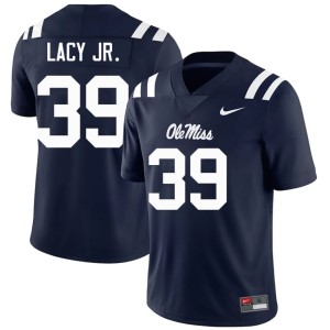 College Football Navy Men's High School Gerald Lacy Jr. Mississippi #39 Jerseys 677144-389