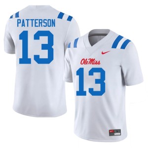 College Football Alumni #13 Hotty Toddy White Jack Patterson Mens Jersey 360318-404