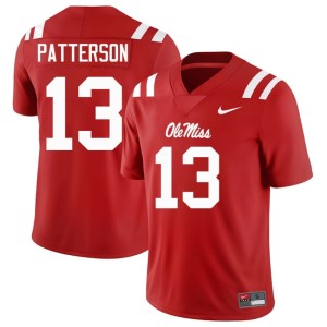 College Football Jack Patterson 2025-26 #13 Red Men Miss Rebels Jerseys 556049-510