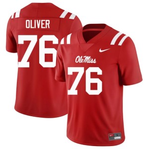 College Football 2025-26 John Wayne Oliver Hotty Toddy #76 Mens Red Jerseys 236289-724