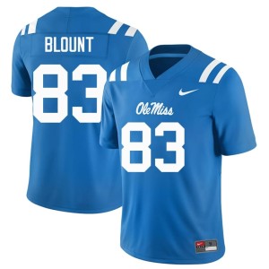 College Football Men's Rebels Powder Blue Levi Blount High School #83 Jersey 466718-726