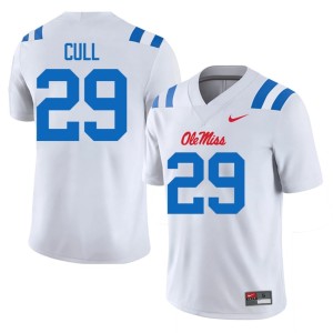 College Football Replica #29 Ole Miss Nick Cull Men White Jersey 468501-322