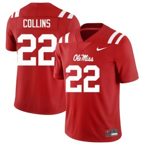 College Football #22 Men NCAA Raymond Collins Ole Mississippi Red Jersey 936192-211