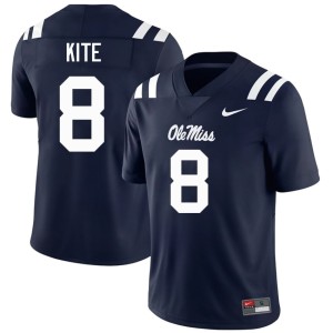 College Football Player #8 Navy Antonio Kite Men's Mississippi Jersey 862689-261