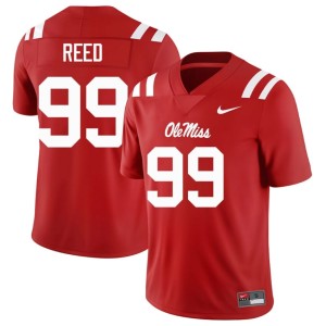 College Football Red #99 Rebels Carmelow Reed 2025 Mens Jerseys 428818-932