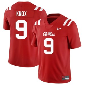 College Football Mississippi Rebels Alumni Dawson Knox #9 Mens Red Jersey 908898-996