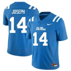 College Football Edwin Joseph Men Powder Blue #14 Hotty Toddy Limited Jersey 189288-172