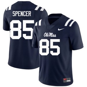 College Football #85 Navy Mens Isaiah Spencer Mississippi Rebels Alumni Jersey 192367-636