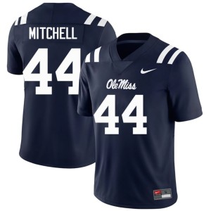 College Football Mississippi #44 Navy Men High School Tony Mitchell Jerseys 365714-473