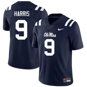 College Football Men's 2025 Tre Harris #9 Navy Rebels Jerseys 484738-784