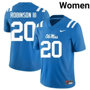 College Football Stitched Powder Blue Miss Rebels #20 Womens Anthony Robinson III Jersey 766217-534