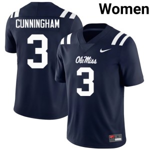 College Football #3 Navy High School Hotty Toddy Caleb Cunningham Women Jersey 648859-266