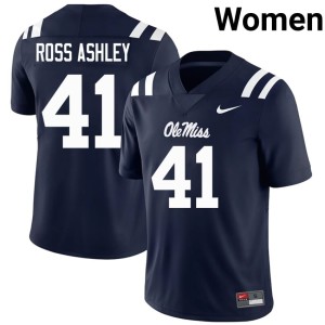 College Football Women's Navy Hotty Toddy John Ross Ashley Embroidery #41 Jerseys 906049-464