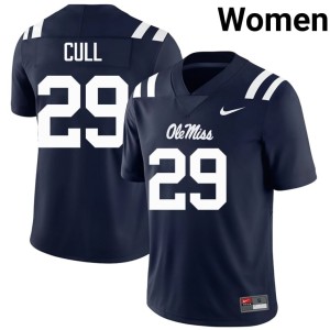 College Football 2025-26 #29 Nick Cull Navy Women Forward Rebels Jerseys 827290-699