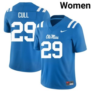 College Football Powder Blue Forward Rebels Womens High School Nick Cull #29 Jerseys 131683-225