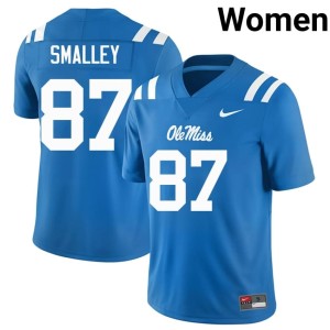 College Football Women's Wyatt Smalley Powder Blue High School #87 Ole Mississippi Rebels Jerseys 950839-369