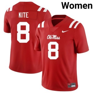 College Football Women's Official Antonio Kite #8 Red Miss Rebels Jersey 994567-577