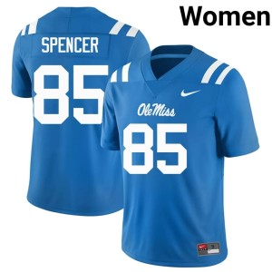 College Football Powder Blue Women Hotty Toddy #85 Alumni Isaiah Spencer Jersey 818588-328