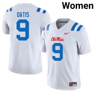College Football Mississippi White #9 Jehiem Oatis 2025 Womens Jersey 519735-286