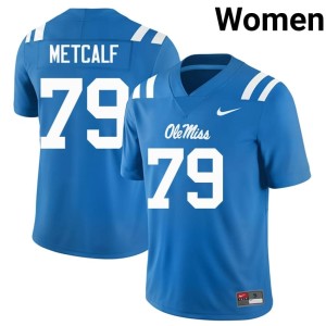 College Football #79 Powder Blue High School Mississippi Terrence Metcalf Womens Jerseys 906258-688