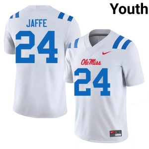 College Football Andy Jaffe University White Ole Mississippi #24 Youth Jerseys 103261-888