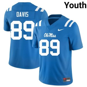 College Football High School Dylan Davis Powder Blue #89 Youth Hotty Toddy Jersey 155421-526