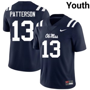 College Football Navy Jack Patterson Youth #13 Limited Hotty Toddy Jerseys 914890-596