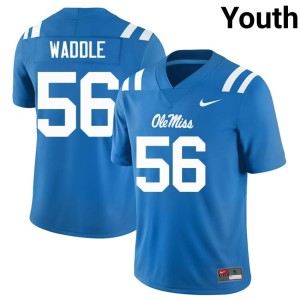 College Football Rebels Alumni Youth Mason Waddle #56 Powder Blue Jersey 615396-902