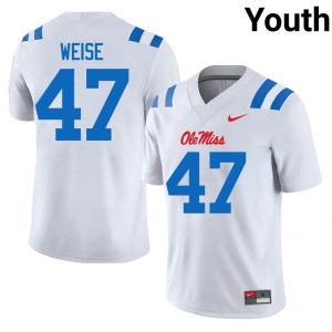 College Football White Stephon Weise #47 Youth Mississippi Alumni Jersey 459600-323