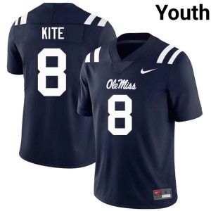 College Football #8 Antonio Kite Youth Navy Hotty Toddy University Jersey 579338-517