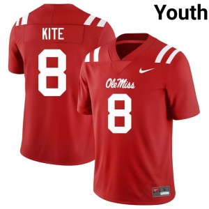 College Football Replica Youth Red Antonio Kite UM Rebels #8 Jerseys 751666-237