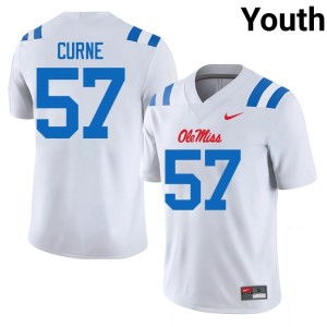 College Football Carius Curne #57 Miss Rebels White 2025 Youth Jerseys 325977-556