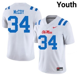 College Football Hotty Toddy White #34 Iverson McCoy Youth 2025 Jersey 505189-786