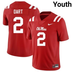 College Football Mississippi Rebels Youth 2025-26 Jaxson Dart Red #2 Jersey 818506-636