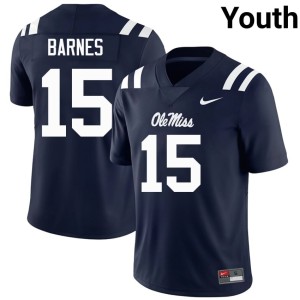 College Football Landon Barnes Navy Youth University of Mississippi Alumni #15 Jersey 374986-758