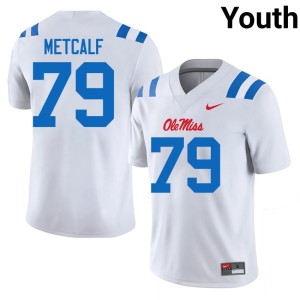 College Football Ole Miss White #79 Youth Official Terrence Metcalf Jersey 585123-831