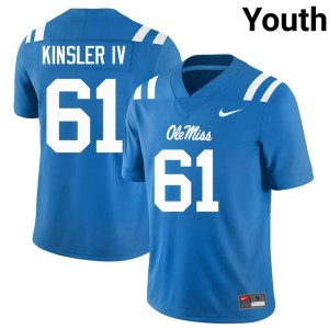 College Football Hotty Toddy Tommy Kinsler IV Limited #61 Powder Blue Youth Jerseys 346487-784