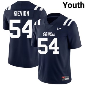 College Football Embroidery Navy Rebels #54 Tre'Kievion Ellis Youth Jersey 683222-360